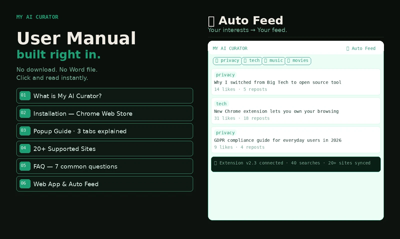 My AI Curator screenshot 3