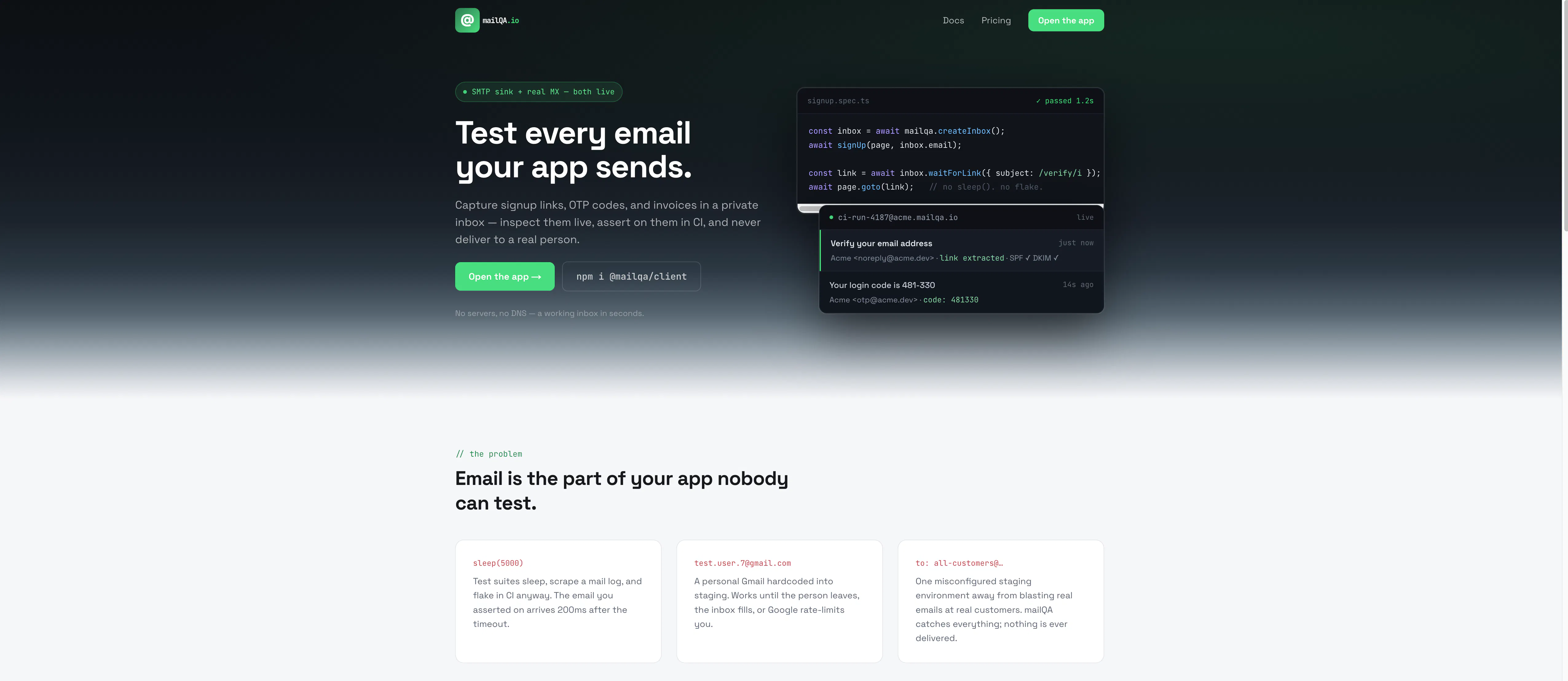 mailQA — test every email your app sends gallery image