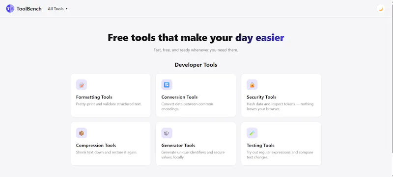 ToolBenchApp screenshot 1