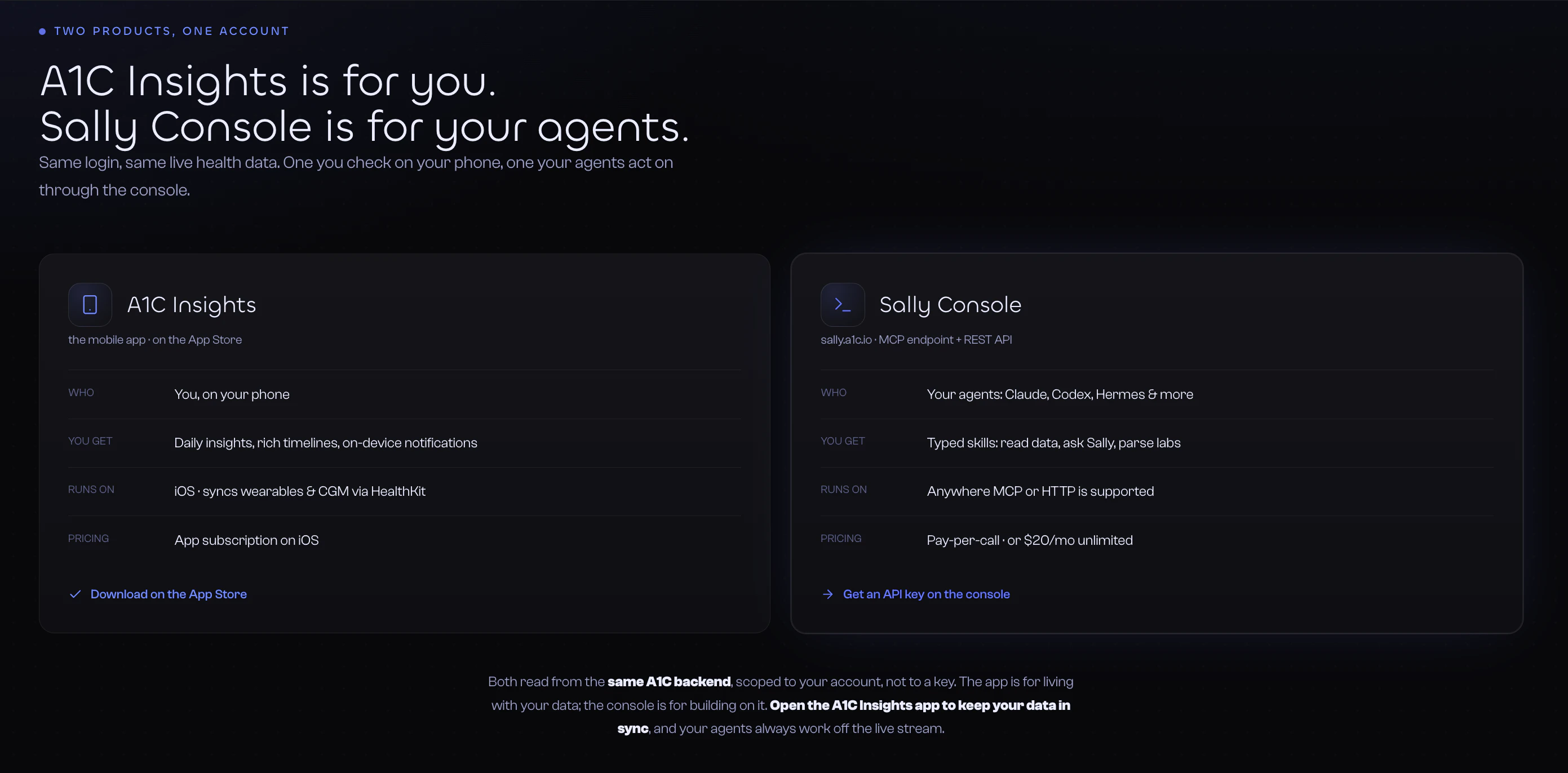 A1C Console screenshot 4