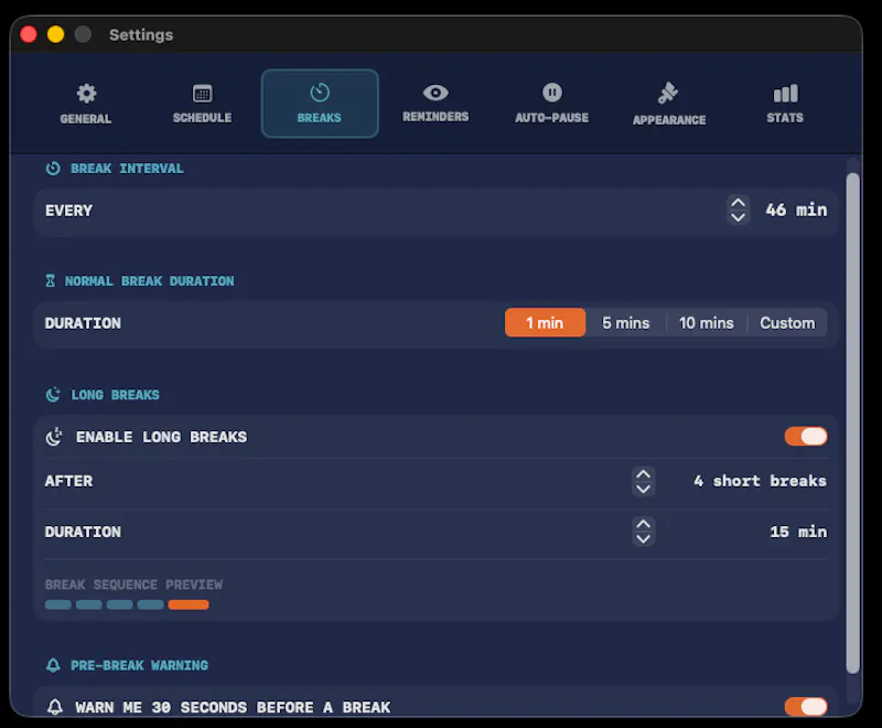 BlinkAway: Micro Breaks screenshot 4
