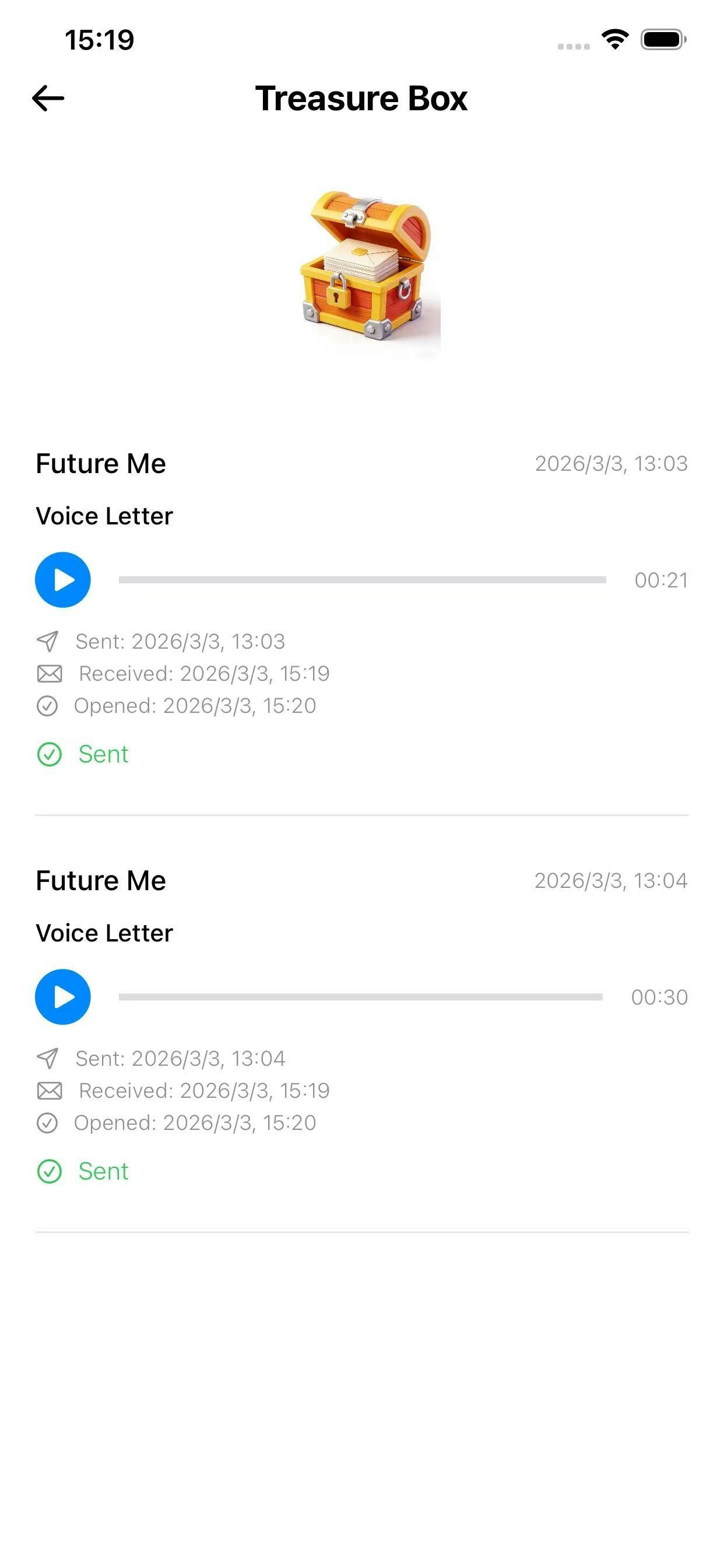 VoiceLetter - Screenshot 5 showing product features and functionality