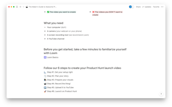 The Guide to Product Hunt Loom Videos gallery image