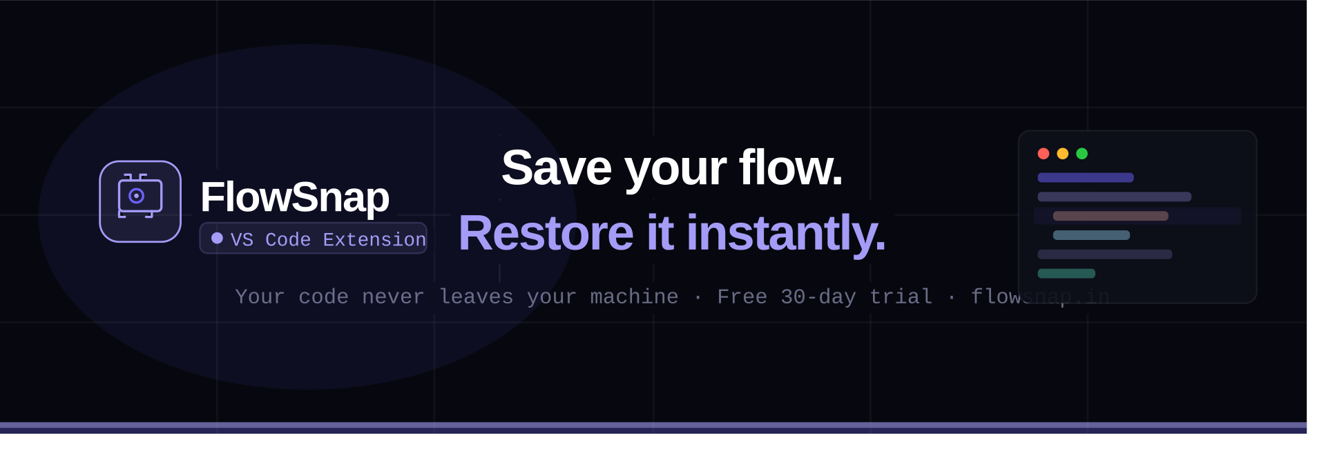 FlowSnap — Never Lose Your Dev Flow gallery image