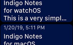 Indigo Notes for Apple Watch media 1