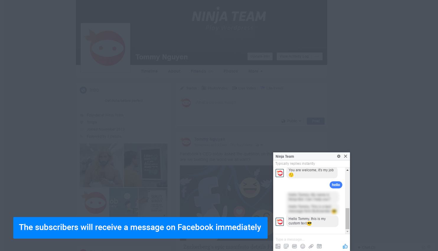 Facebook Messenger Bulksender gallery image