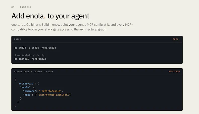 Enola. Open Source Launch screenshot 3