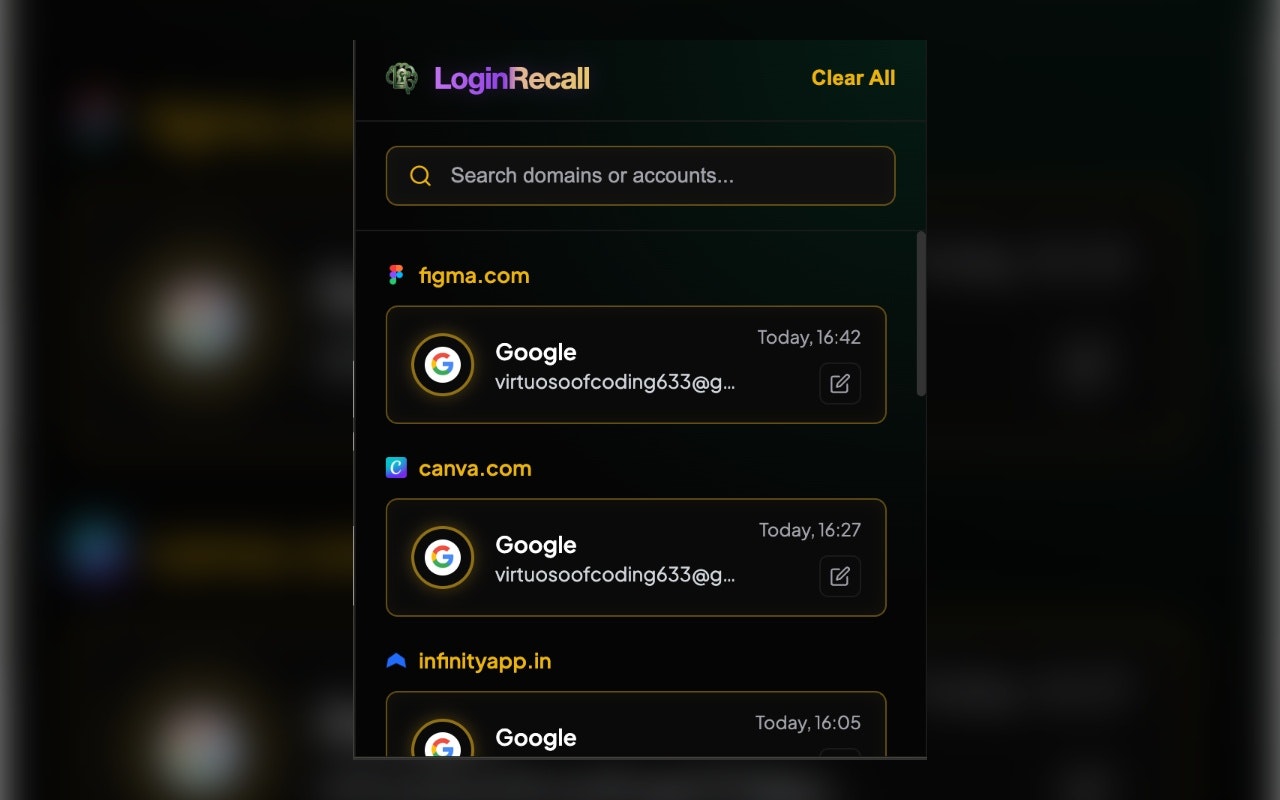 LoginRecall gallery image