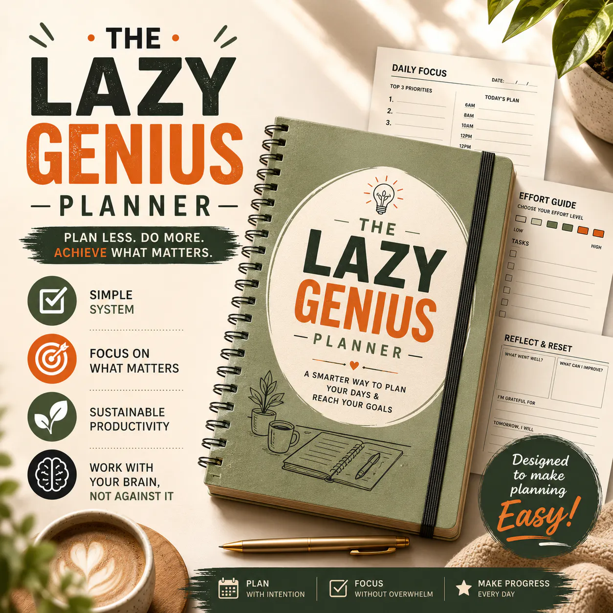 Lazy Genius Planner | Get More Done gallery image