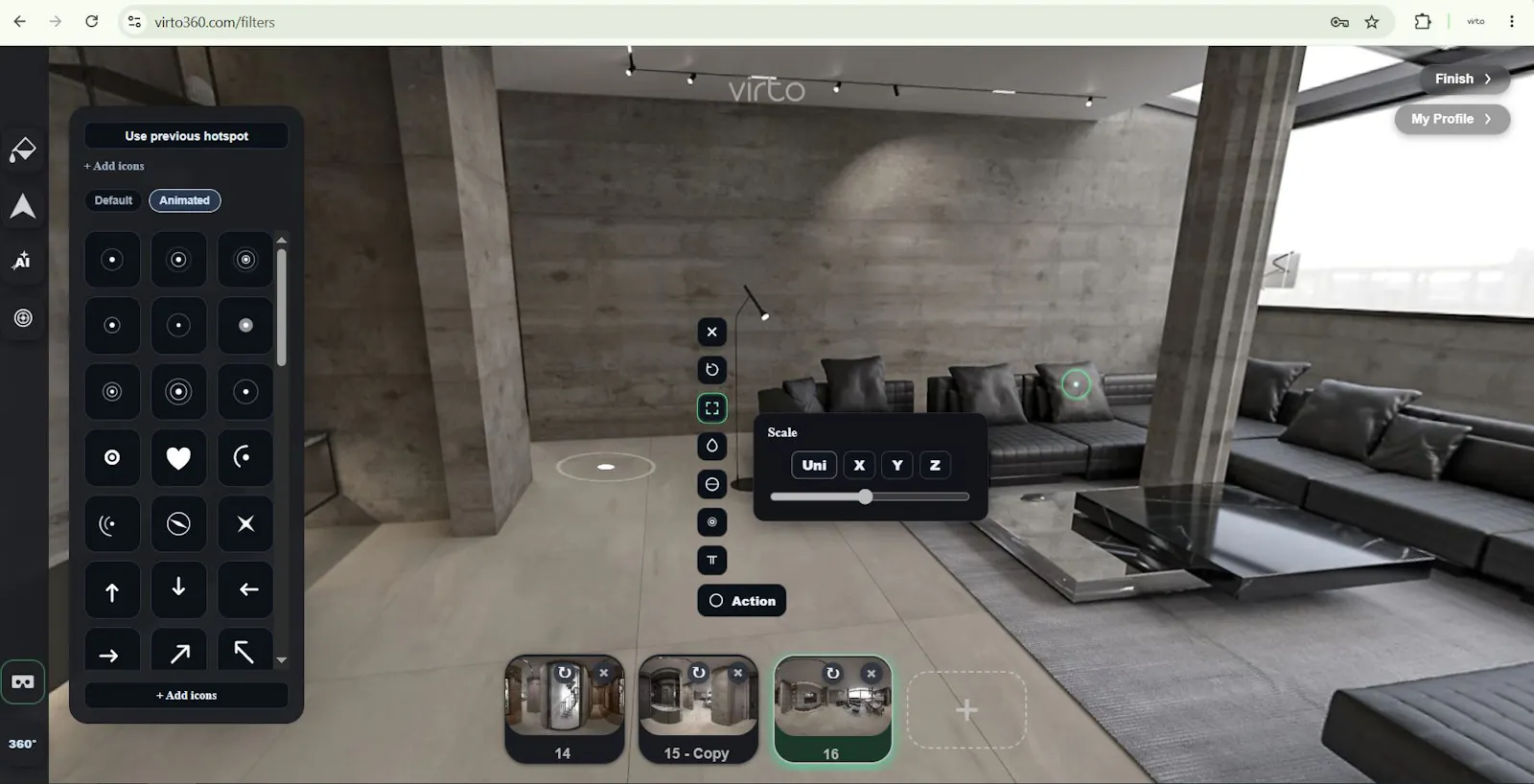 Virto 360 – Virtual Tour Platform screenshot 3