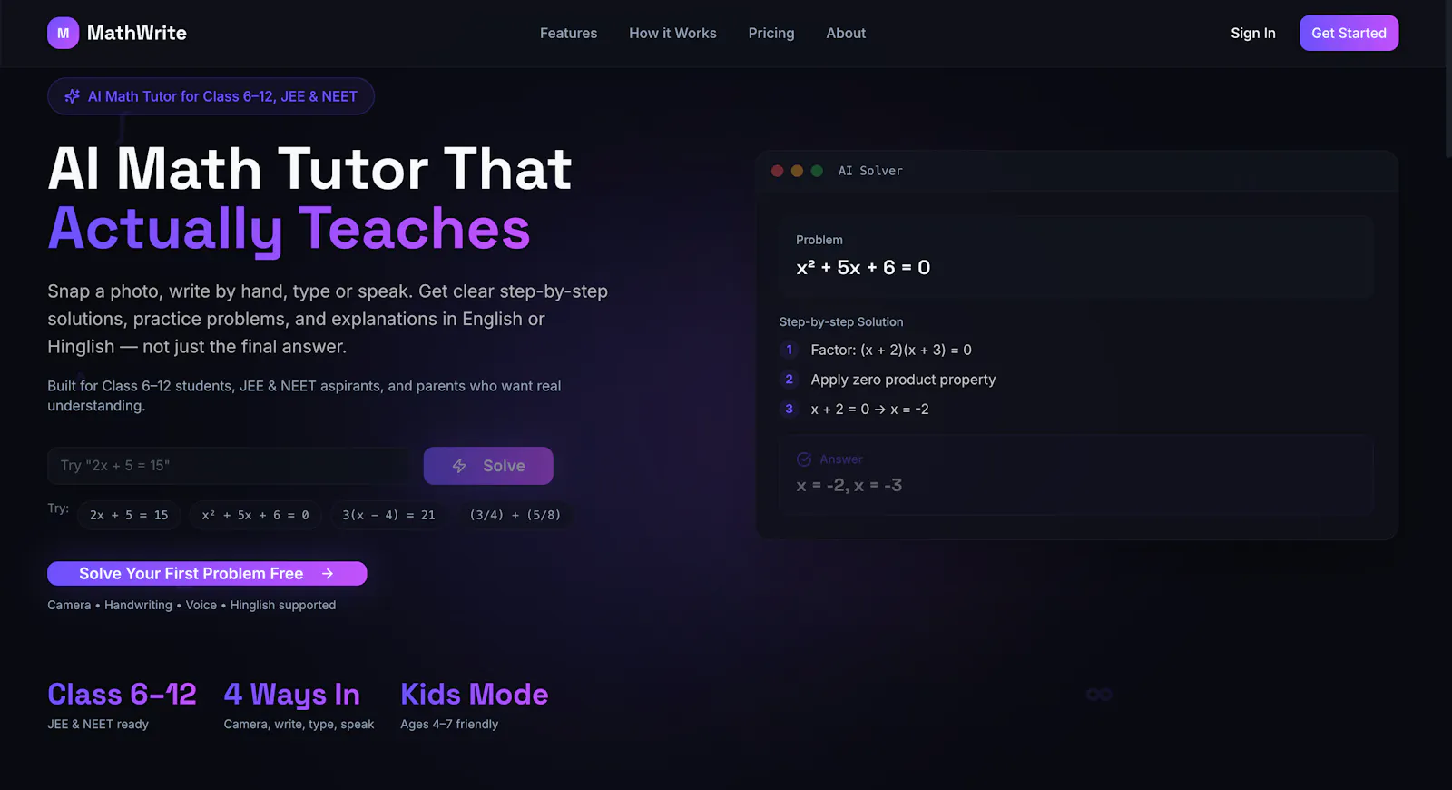 MathWrite AI screenshot 1
