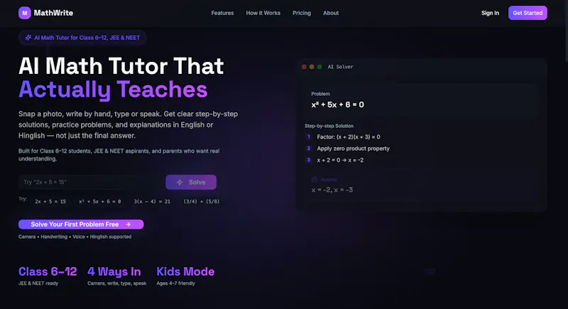 MathWrite AI screenshot 1