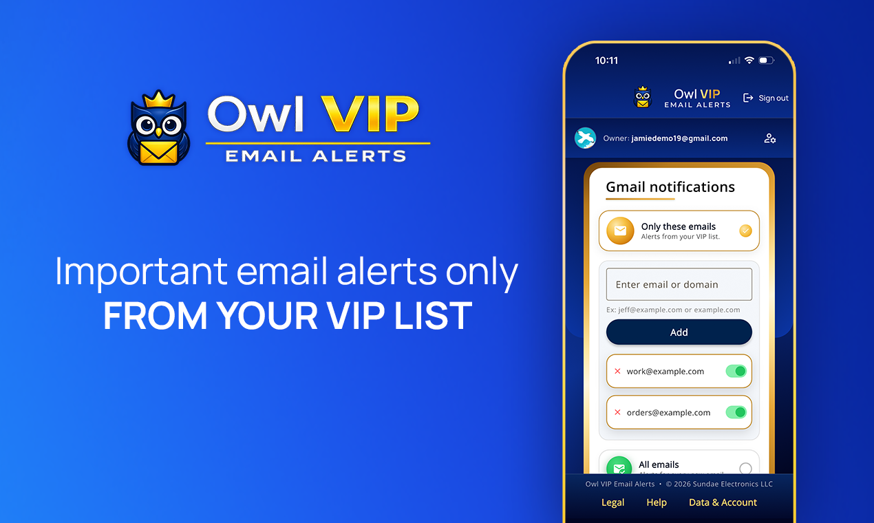 Owl VIP Email Alerts gallery image