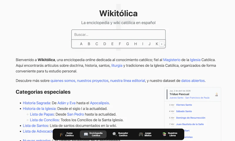 Enciclopedia Wikitólica screenshot 4