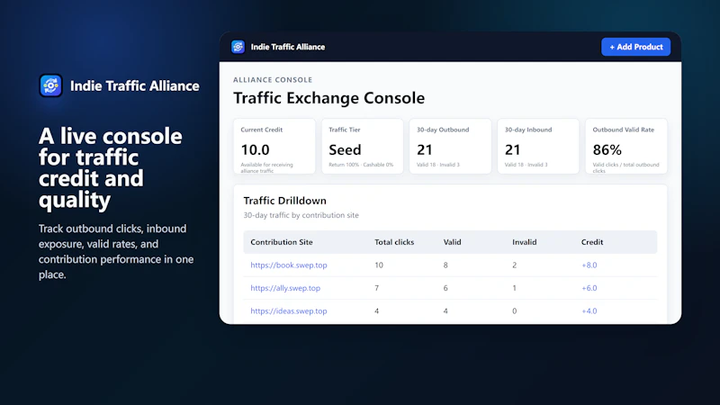 Indie Traffic Alliance screenshot 2