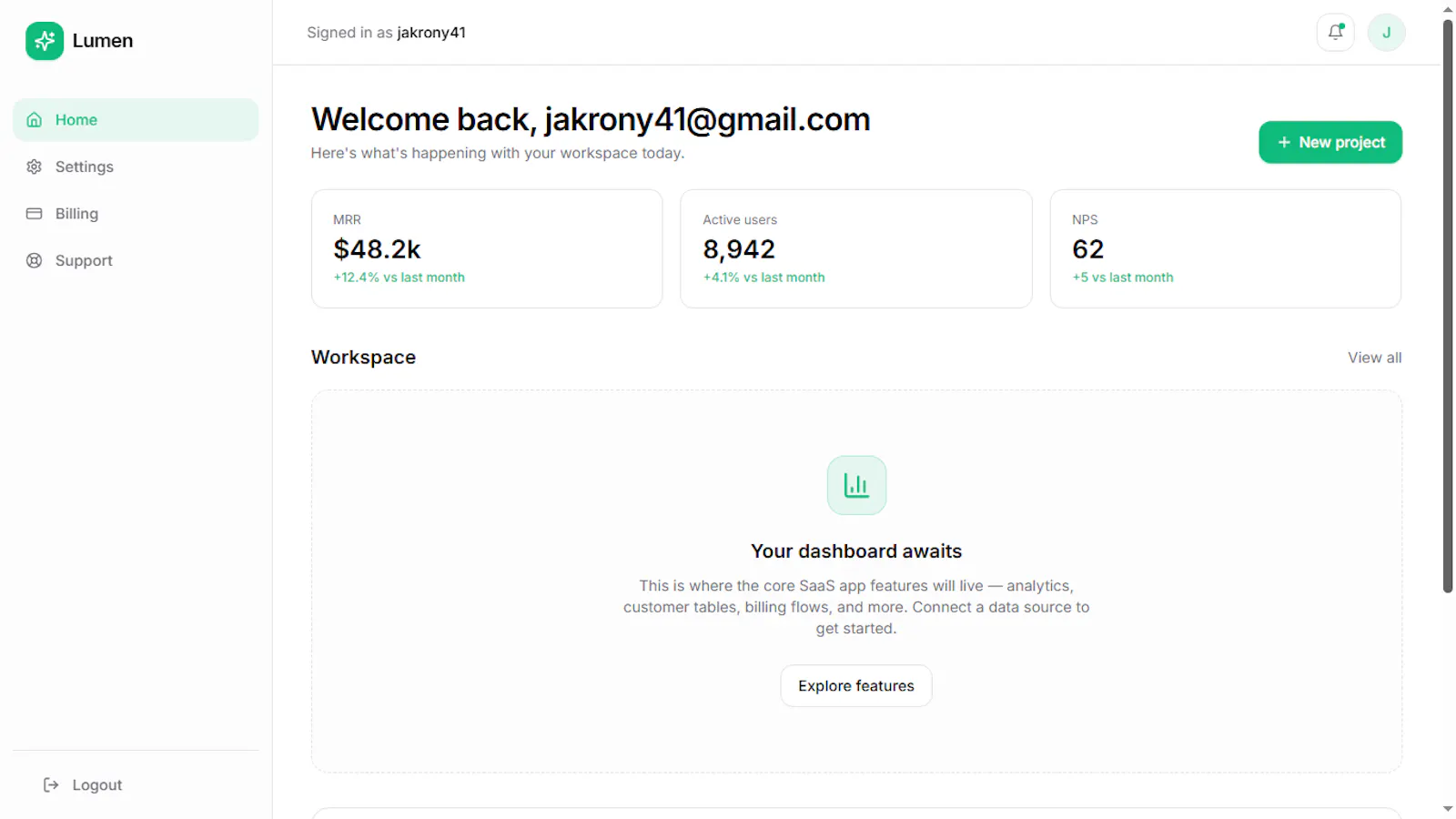 Lumen SaaS Boilerplate screenshot 7