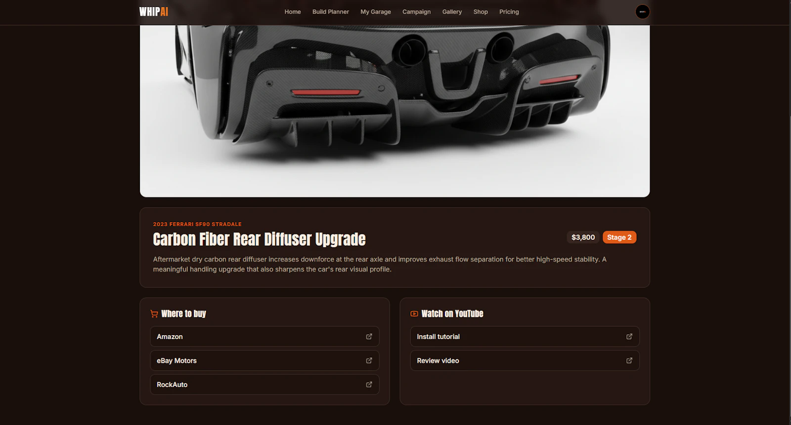 WhipAI - AI Car Mod Planner screenshot 5
