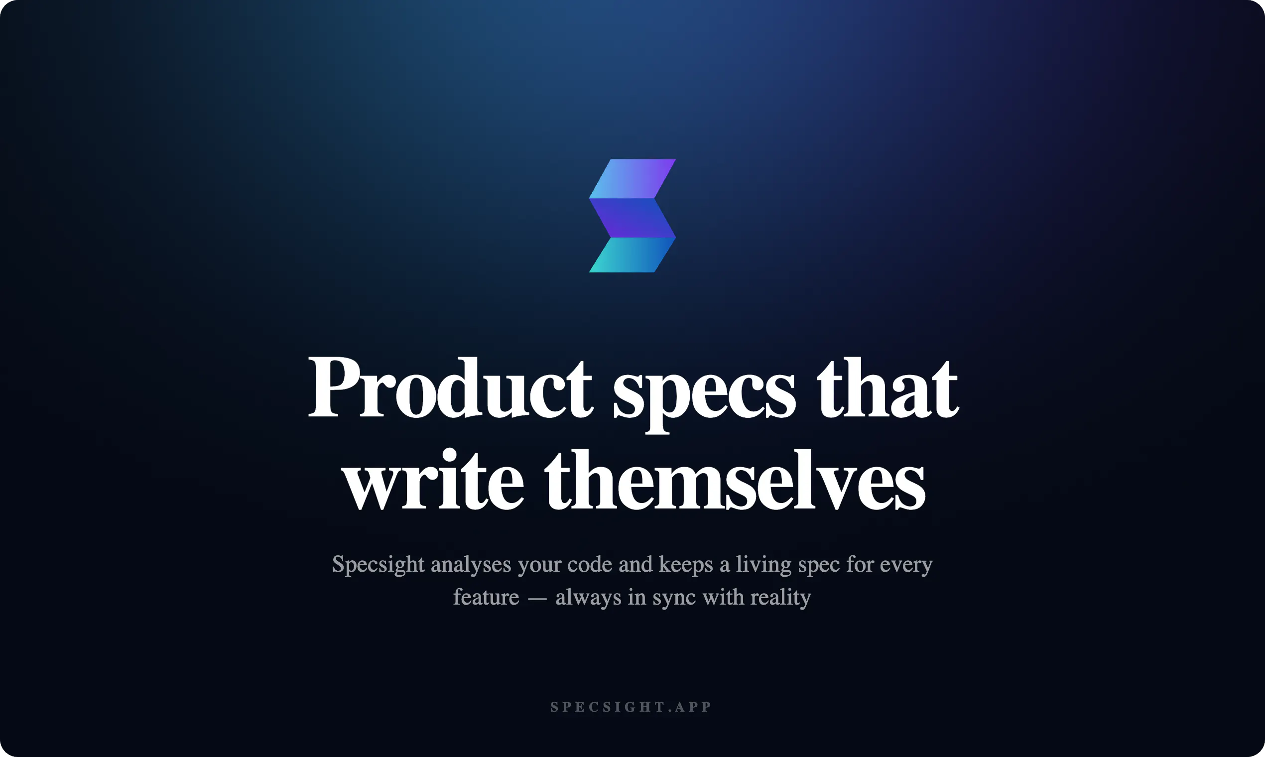 Specsight のプロダクトバナー