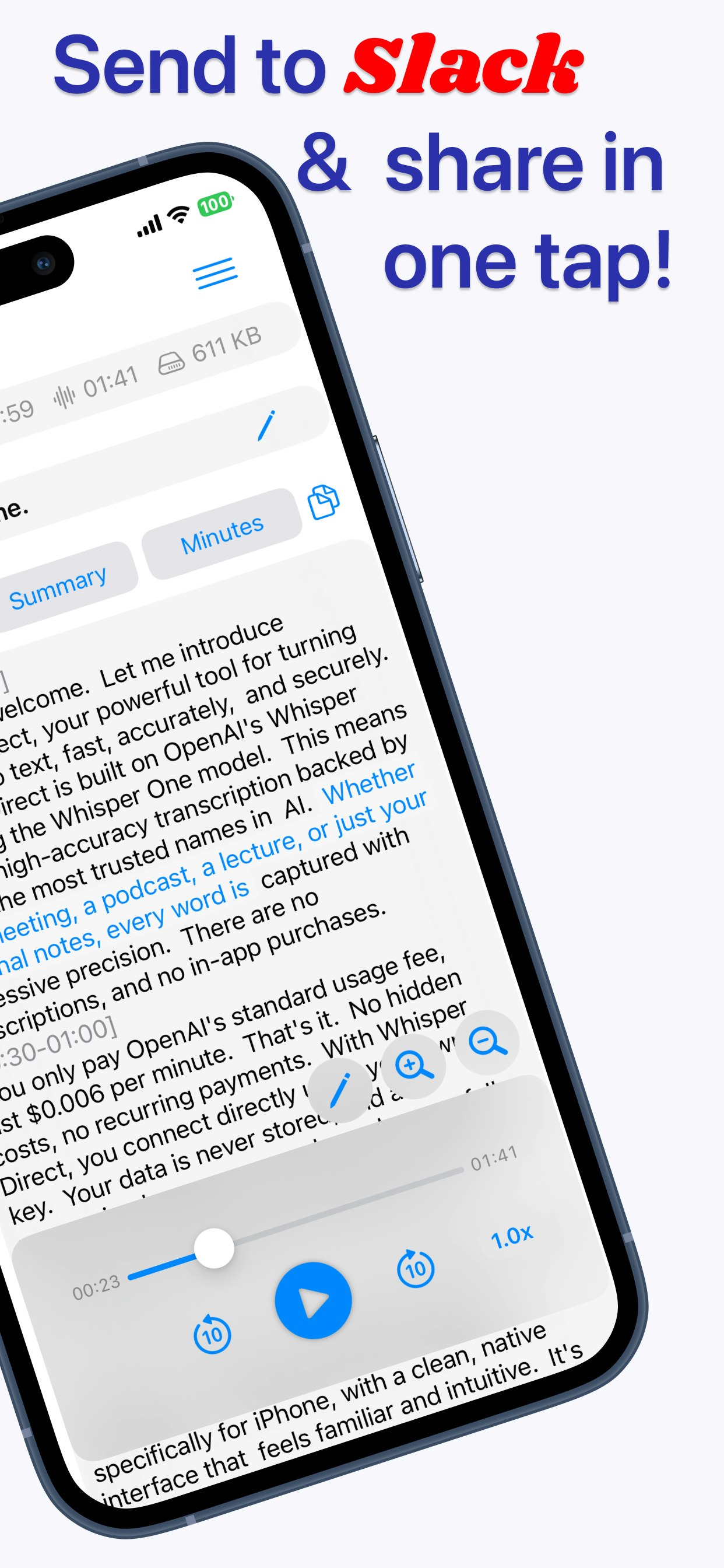 Média Chuchoter directement - Vous permet d'utiliser votre clé Openai pour une transcription abordable 3