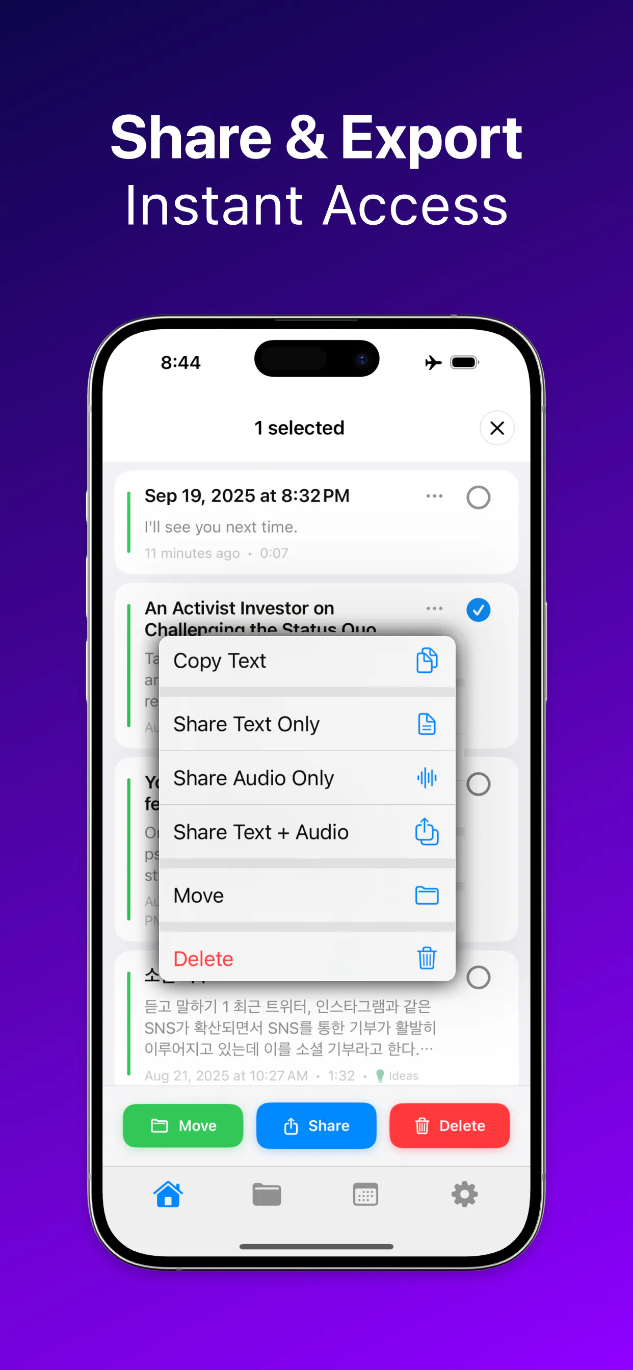 Loro AI Notetaker: Transcribe gallery image