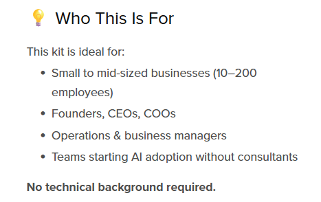 AI Business Starter Kit for SMBs gallery image