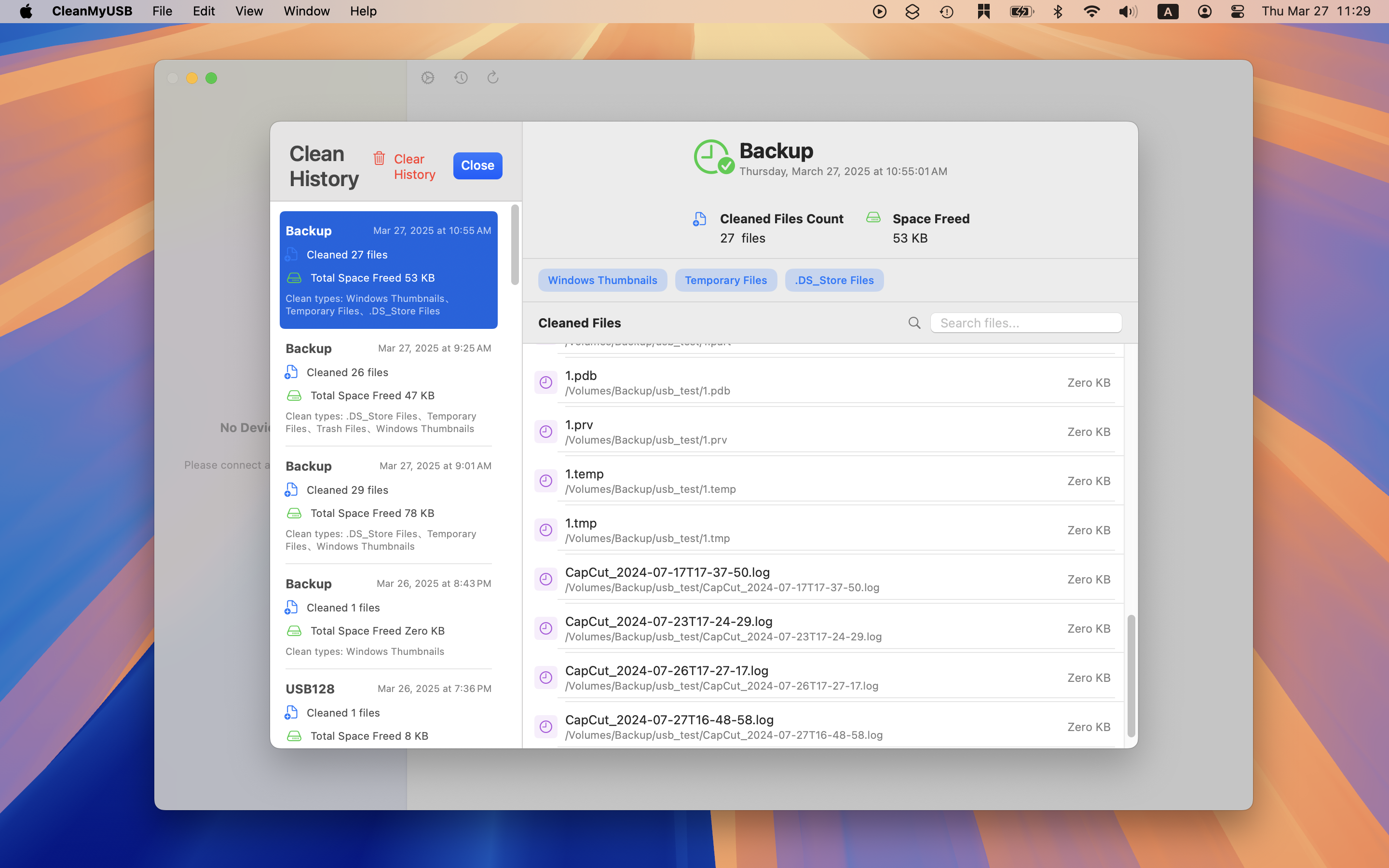 CleanMyUSB - Cleans Mac junk files on USB drives, SD cards media 5