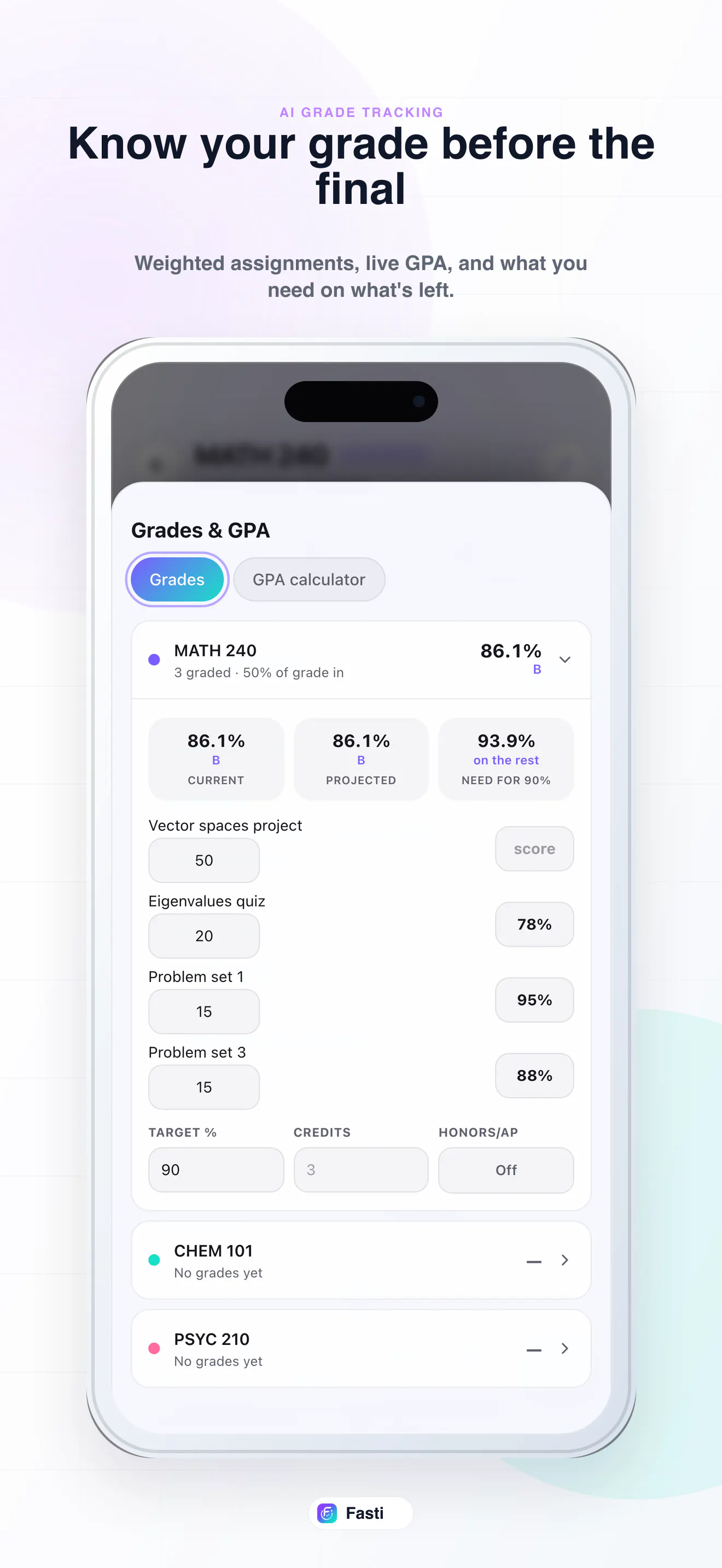 Fasti: AI Student Planner gallery image