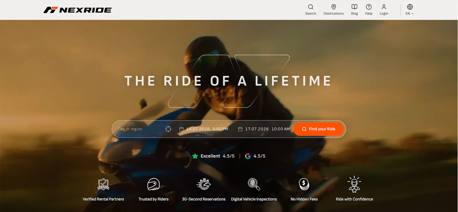 NEXRIDE screenshot 1