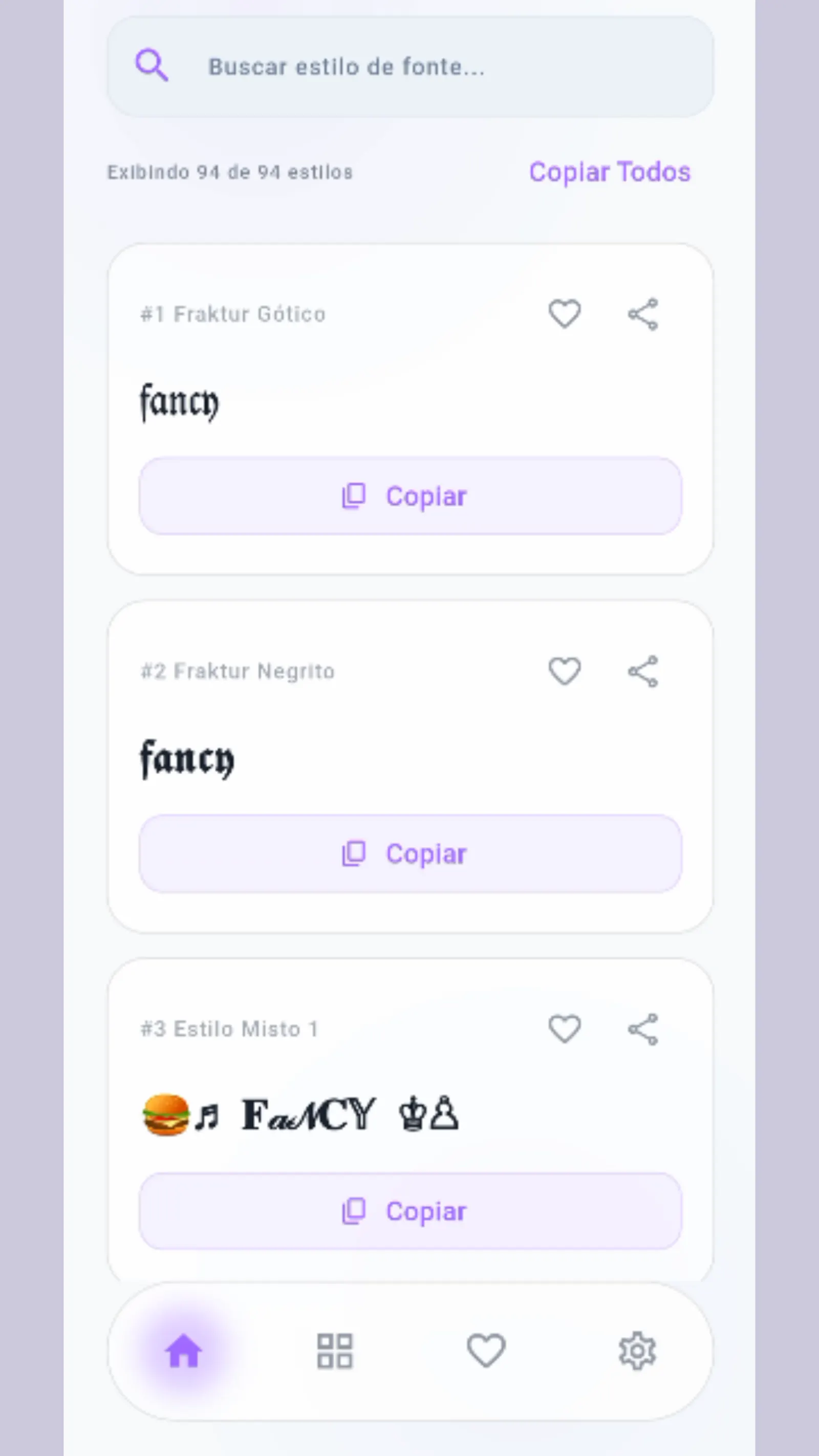Gerador De Letras Diferentes screenshot 3