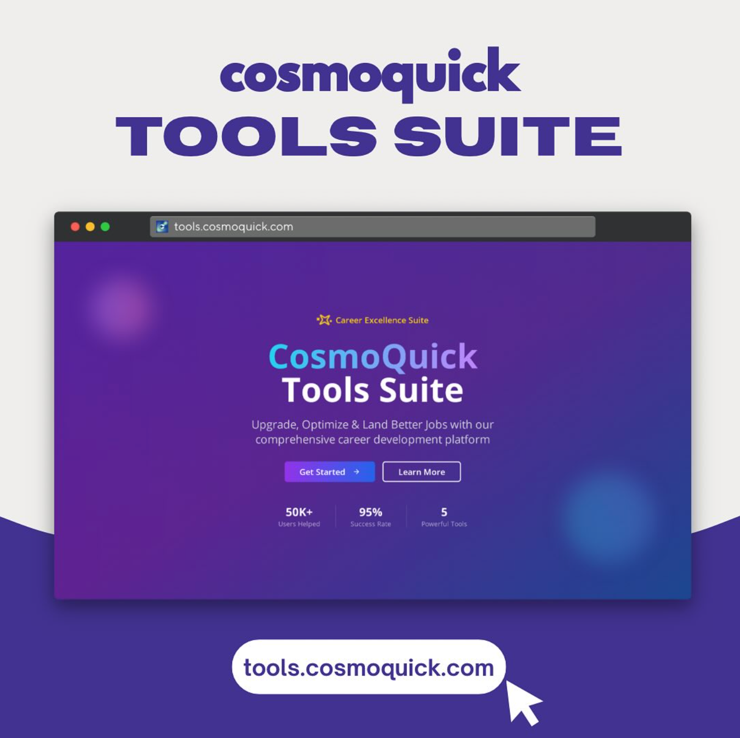 Mídia 1 de Suíte Cosmoquick Tools - Tudo o que você precisa para conseguir seu próximo papel mais rápido