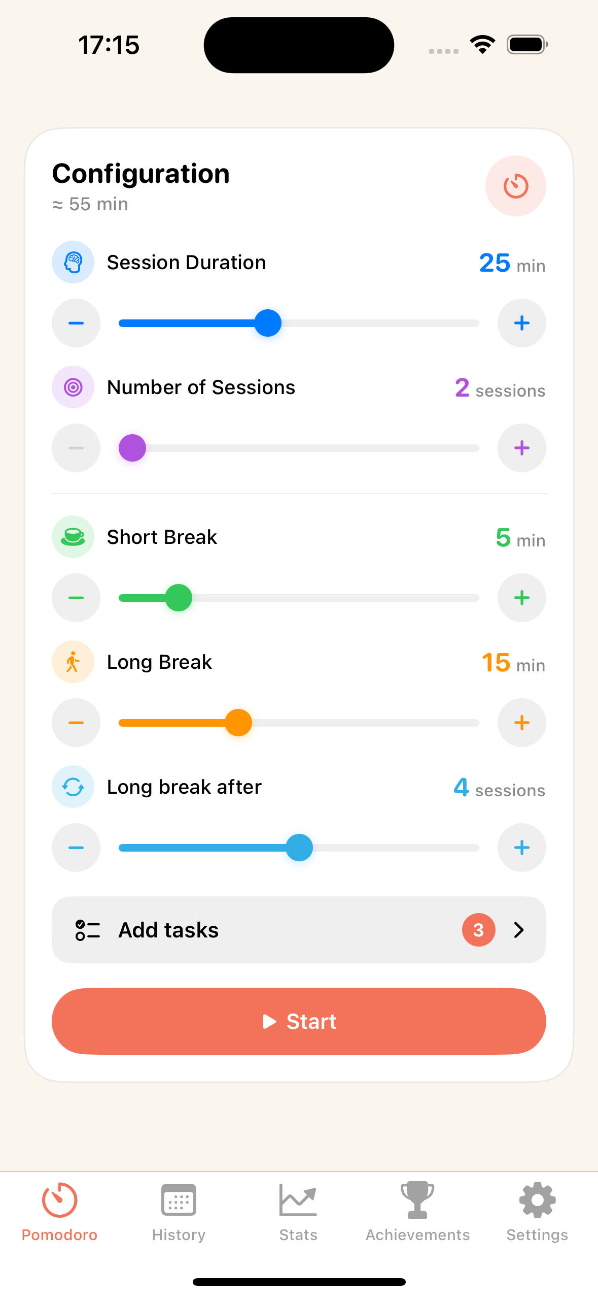 Pomocycle - Pomodoro Timer - Screenshot 2 showing product features and functionality