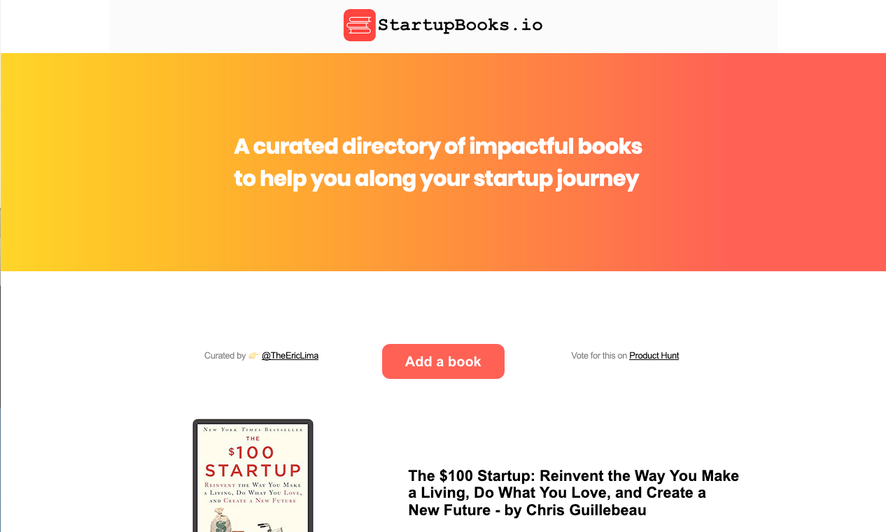 StartupBooks.io Image