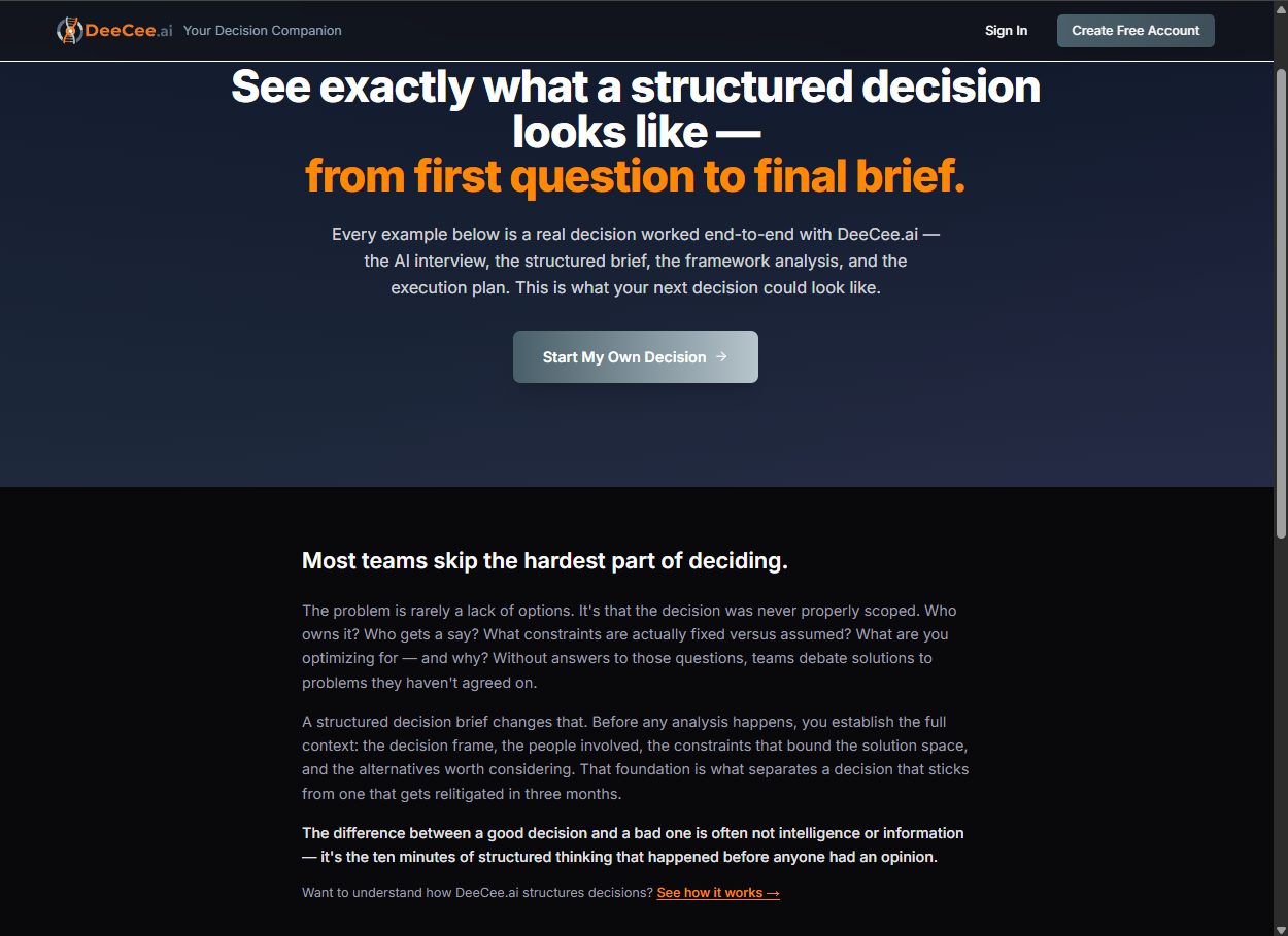 DeeCee.ai - Screenshot 3 showing product features and functionality