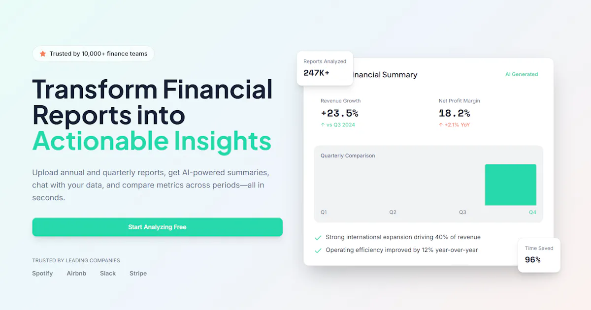 AI Financial Report (10K, Q, etc)