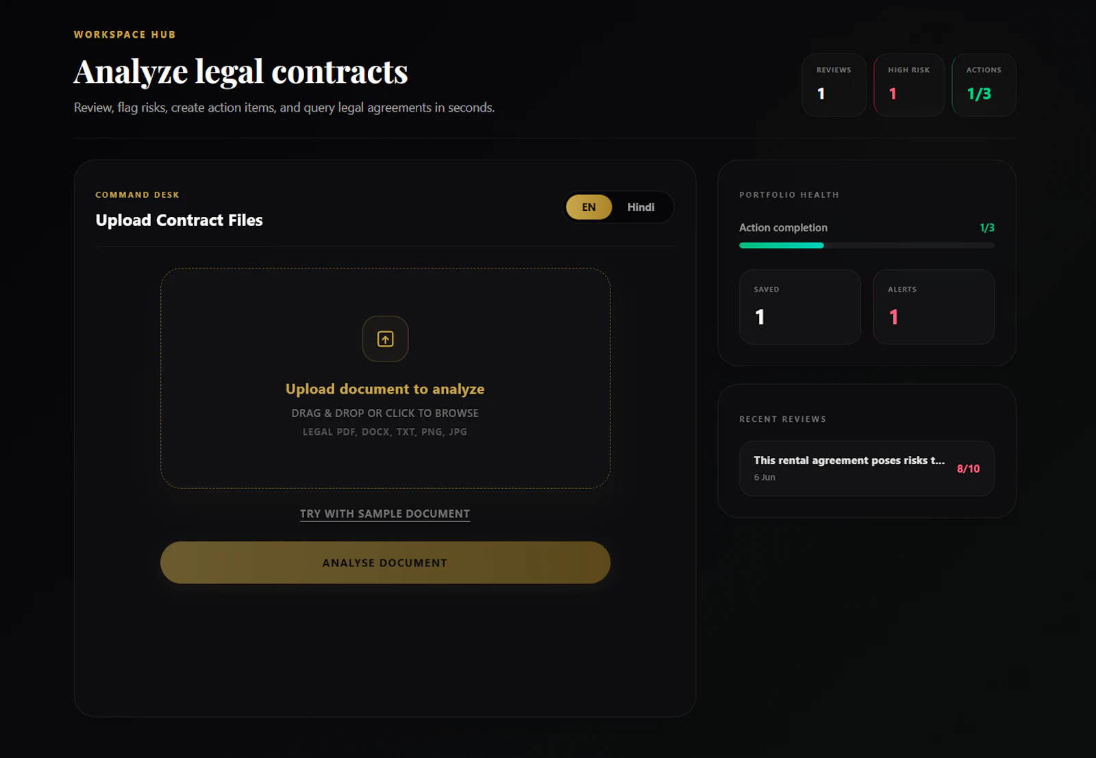 Lexalyze screenshot 2