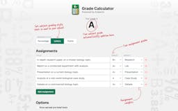 Subjects Grade Calculator media 1