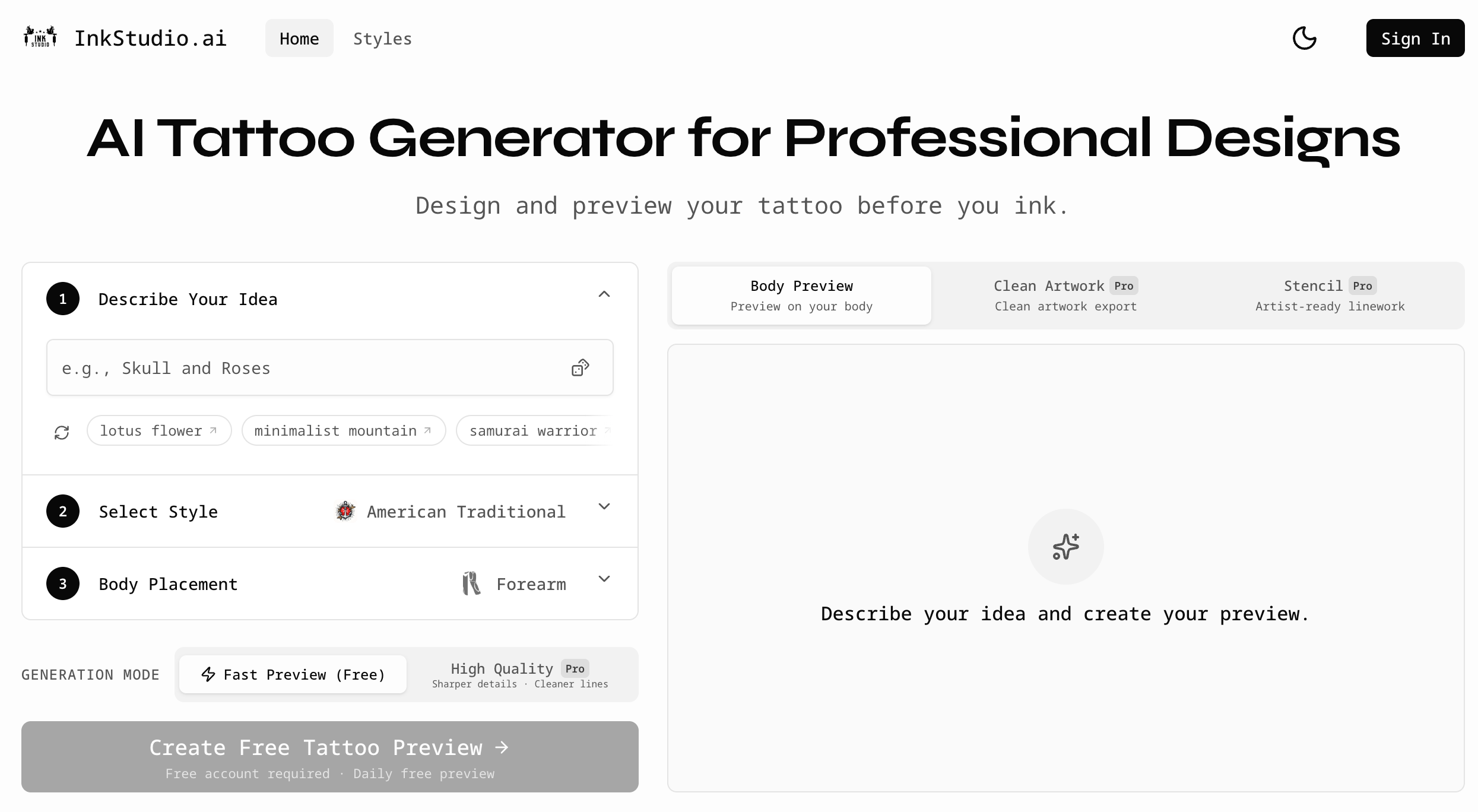 InkStudio.ai gallery image