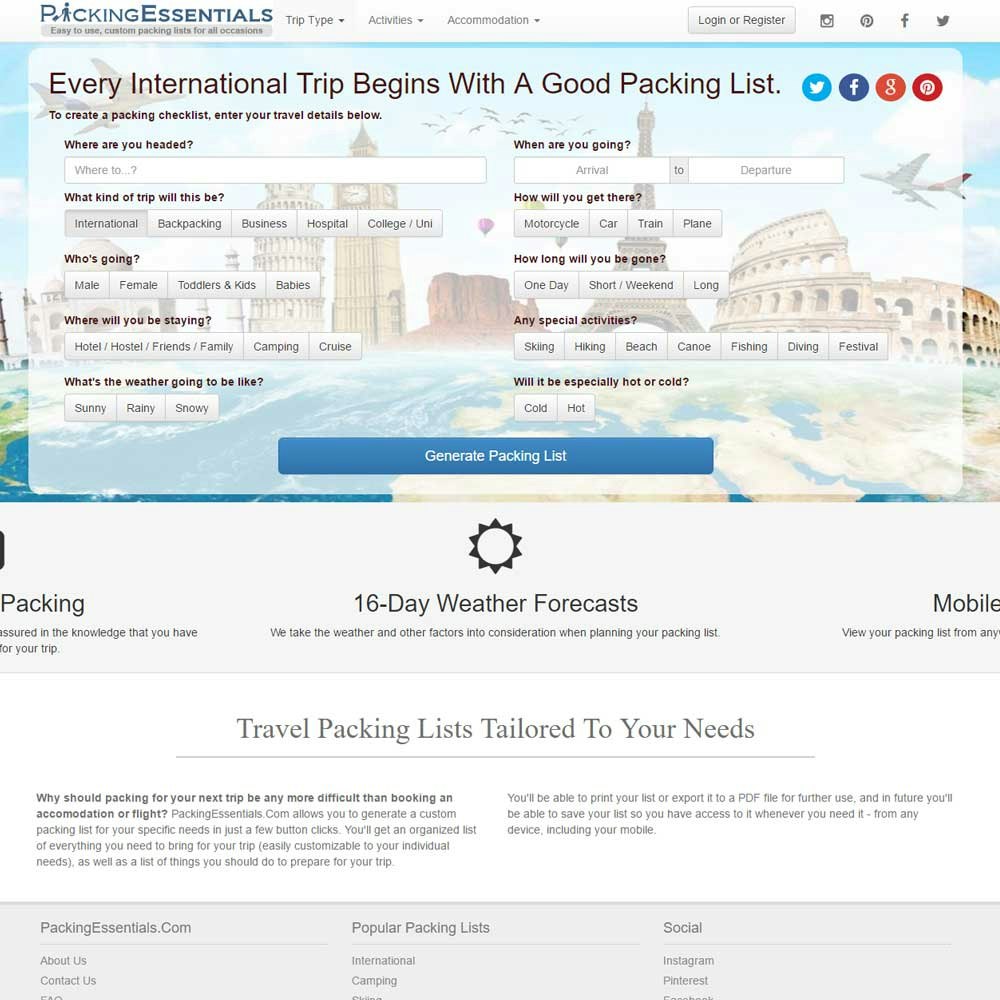 Packing Essentials gallery image