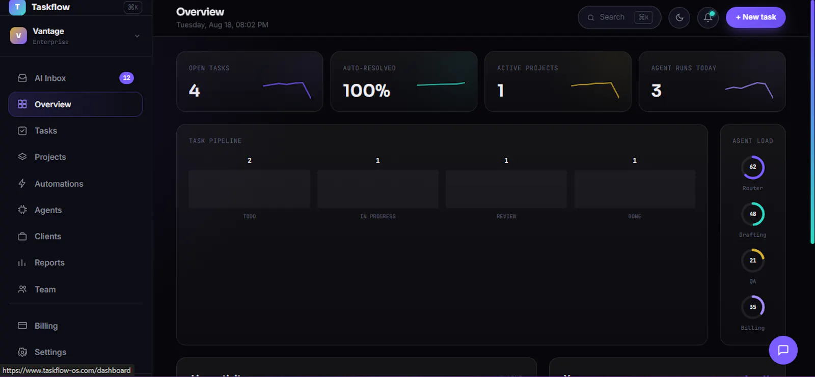 TaskFlow-OS screenshot 2