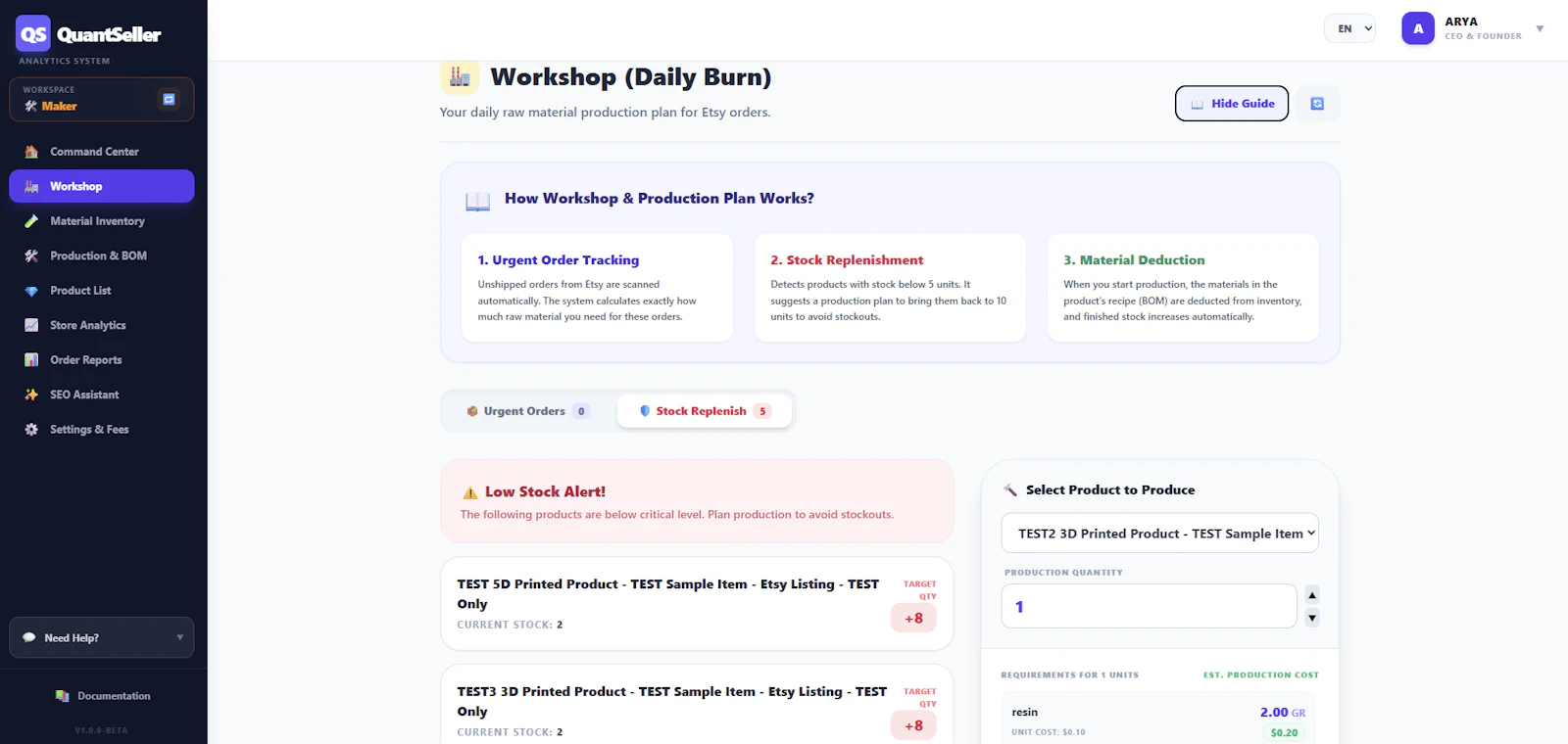 QuantSeller screenshot 5
