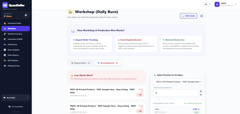 QuantSeller screenshot 5