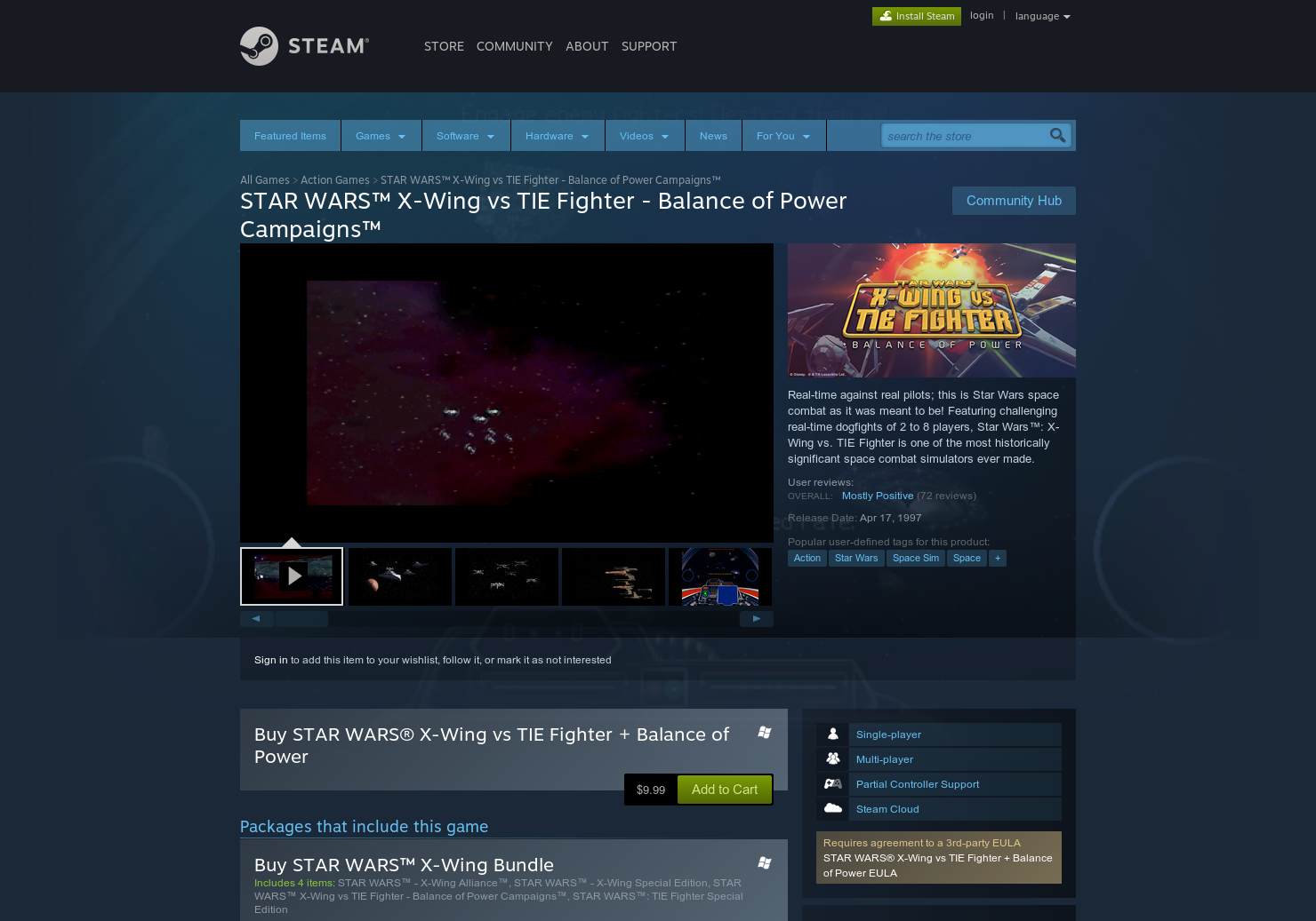 X-Wing vs. TIE Fighter