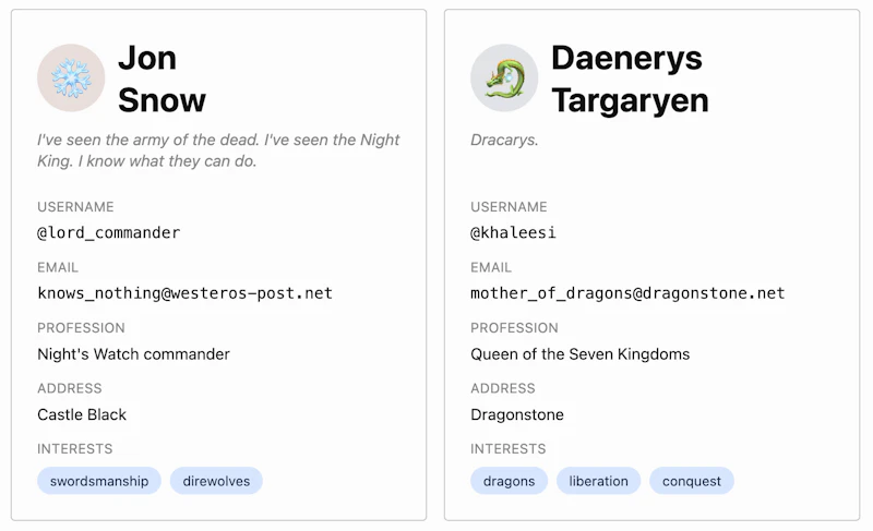 LoreData screenshot 2