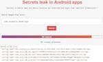 Android Secrets Leak Scanner image