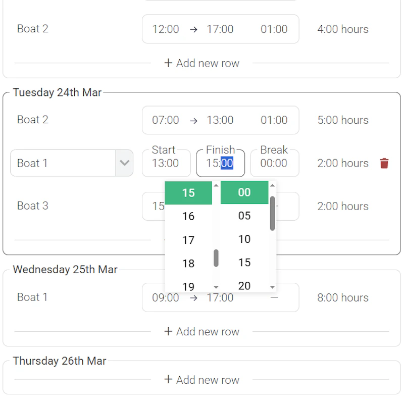 SaveTrees Online Timesheets screenshot 4