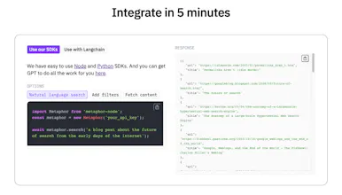 Metaphor Search API gallery image