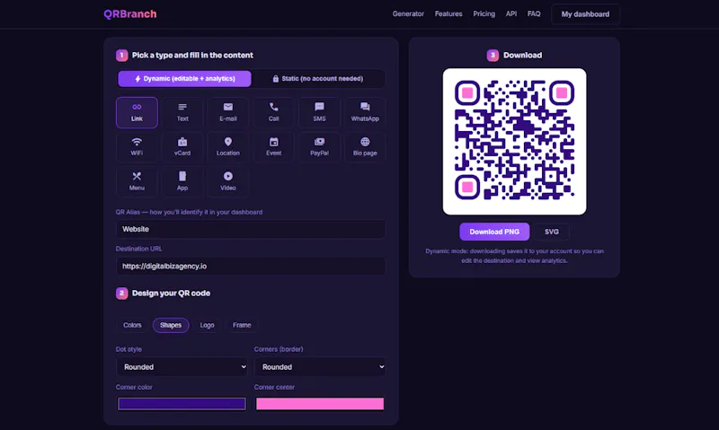 QRBranch screenshot 3