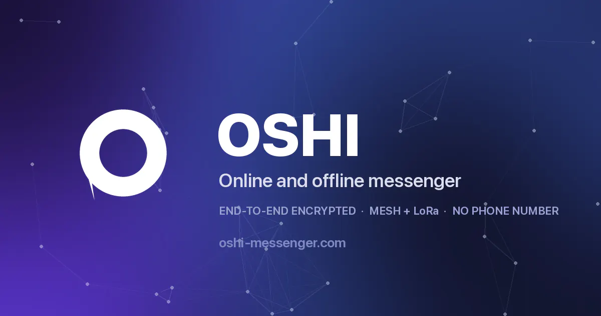 OSHI Messenger gallery image