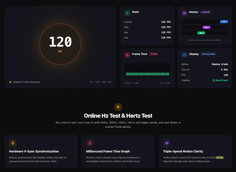 MonitorTester screenshot 2