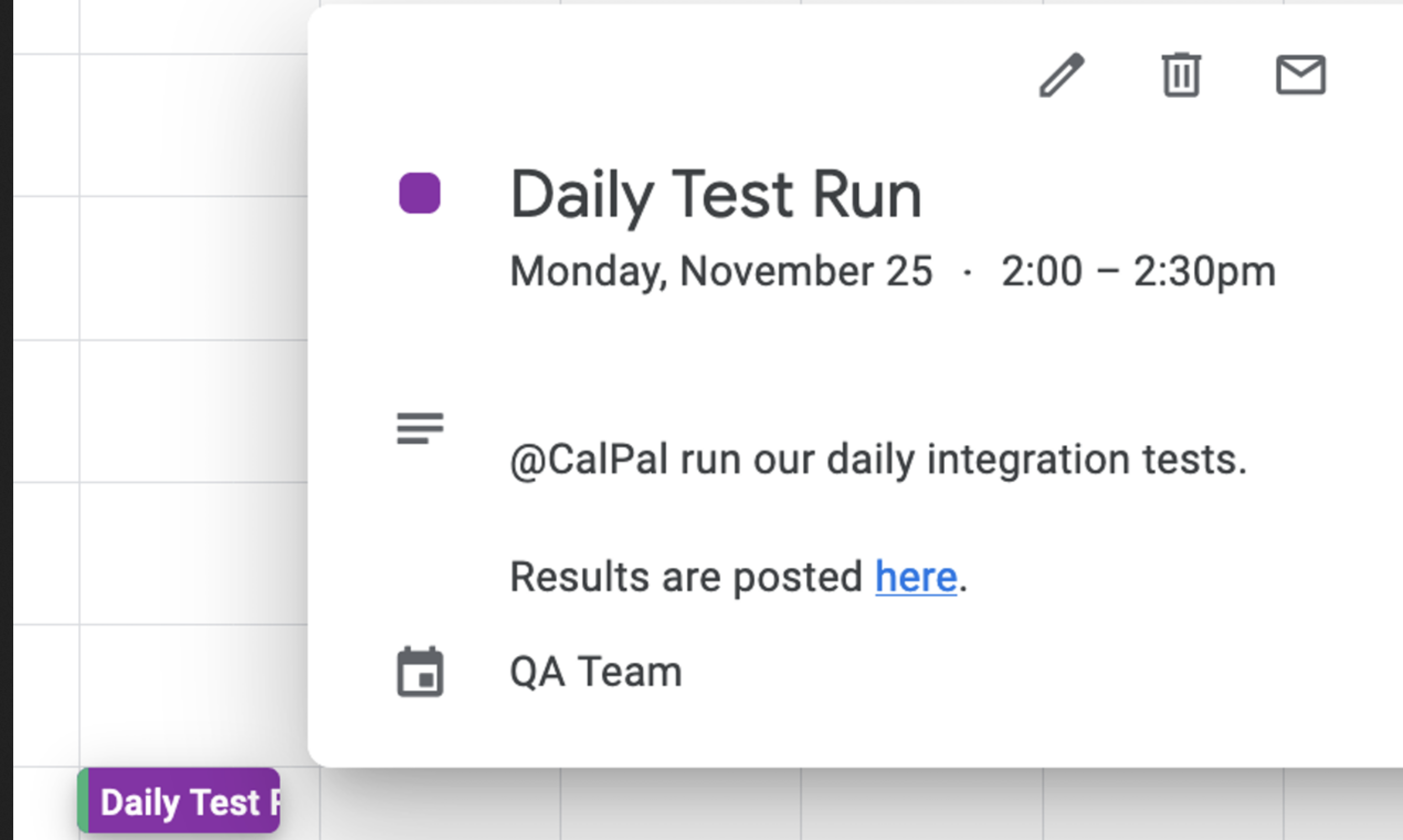 CalPal, the calendar bot gallery image